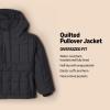 imageAmazon Essentials Boys and Toddlers Quilted Pullover JacketBlack