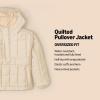 imageAmazon Essentials Boys and Toddlers Quilted Pullover JacketTan