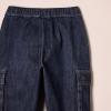 imageAmazon Essentials Boys and Toddlers Stretch Denim Cargo JeanDark Wash