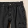 imageAmazon Essentials Boys and Toddlers Stretch Denim Cargo JeanWashed Black
