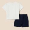 imageAmazon Essentials Boys and Toddlers TShirt and Shorts SetNavyWhite