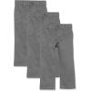 imageAmazon Essentials Boys and Toddlers Uniform StraightFit FlatFront Chino Khaki Pants MultipacksGrey