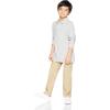 imageAmazon Essentials Boys and Toddlers Uniform StraightFit FlatFront Chino Khaki Pants MultipacksKhaki Brown