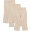 imageAmazon Essentials Boys and Toddlers Uniform StraightFit FlatFront Chino Khaki Pants MultipacksLight Khaki Brown