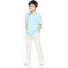 imageAmazon Essentials Boys and Toddlers Uniform StraightFit FlatFront Chino Khaki Pants MultipacksLight Khaki Brown