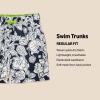 imageAmazon Essentials Boys and Toddlers Woven Swim TrunkNavy Folk Floral