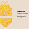 imageAmazon Essentials Girls and Toddlers Tankini SetGolden Yellow Beige Leopard