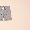imageAmazon Essentials Unisex Babies Cotton PullOn Shorts  Discontinued Colors MultipacksBlackGrey Heather StarsWhite Stripe