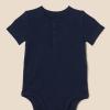 imageAmazon Essentials Unisex Babies Henley Bodysuit Pack of 2Oatmeal HeatherNavy