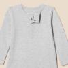 imageAmazon Essentials Unisex Babies LongSleeve Henley Bodysuits Pack of 2IvoryLight Grey Heather