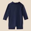 imageAmazon Essentials Unisex Babies LongSleeve OnePiece RashguardNavy