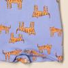 imageAmazon Essentials Unisex Babies Sleeveless and ShortSleeve Romper Set Pack of 2Purple Melon TigerStripe