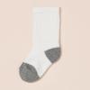imageAmazon Essentials Unisex Kids and Toddlers Cotton Crew Socks 10 PairsWhiteGrey