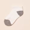 imageAmazon Essentials Unisex Kids and Toddlers Cotton Low Cut Cushioned Sock 14 PairsWhiteGrey
