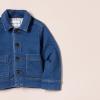 imageAmazon Essentials Unisex Kids and Toddlers Relaxed Fit Denim Chore JacketMedium Indigo Wash