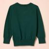 imageAmazon Essentials Unisex Kids and Toddlers Uniform Cotton VNeck SweaterDark Green Heather