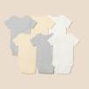 imageAmazon Essentials Unisex Toddlers and Babies ShortSleeve Bodysuits MultipacksNeutrals