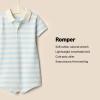 imageAmazon Essentials babyboys Short Sleeve RomperGiraffeStripe