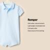 imageAmazon Essentials babyboys Short Sleeve RomperLight BlueNavy