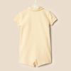 imageAmazon Essentials babyboys Short Sleeve RomperLight TanWhite