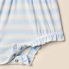imageAmazon Essentials x Sofia Grainge Baby Girls Sleeveless Ruffle RomperPale Blue Bold Stripe