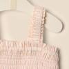 imageAmazon Essentials x Sofia Grainge Baby Girls Woven Sleeveless RomperPeach Classic Stripe