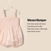 imageAmazon Essentials x Sofia Grainge Baby Girls Woven Sleeveless RomperPeach Classic Stripe