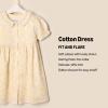 imageAmazon Essentials x Sofia Grainge Toddlers and Baby Girls Cotton Sateen Dress with CollarLight Yellow Ivory Delicate Floral