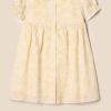 imageAmazon Essentials x Sofia Grainge Toddlers and Baby Girls Cotton Sateen Dress with CollarLight Yellow Ivory Delicate Floral