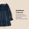 imageAmazon Essentials x Sofia Grainge Toddlers and Baby Girls Longsleeve Corduroy DressNavy