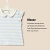 imageAmazon Essentials x Sofia Grainge Toddlers and Baby Girls Short Sleeve Blouse Pack of 2Light BlueStripe