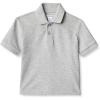 imageAmazon Essentials Boys and Toddlers Cotton Spandex Pique Polo ShirtLight Grey Heather