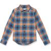 imageAmazon Essentials Boys and Toddlers Flannel Button Down ShirtBlue Orange Plaid