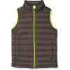 imageAmazon Essentials Boys and Toddlers Lightweight WaterResistant Packable Hooded Puffer VestBlack Neon Yellow
