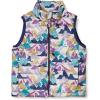 imageAmazon Essentials Boys and Toddlers Lightweight WaterResistant Packable Hooded Puffer VestEcru Purple Mountain