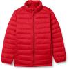imageAmazon Essentials Boys and Toddlers Lightweight WaterResistant Packable Puffer JacketRed