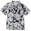 Navy Folk Floral