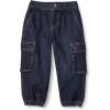 imageAmazon Essentials Boys and Toddlers Stretch Denim Cargo JeanDark Wash