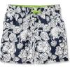 imageAmazon Essentials Boys and Toddlers Woven Swim TrunkNavy Folk Floral