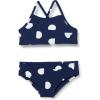 Deep Blue Ivory Abstract Dots