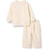 imageAmazon Essentials Unisex Babies French Terry Sweatshirt and Sweatpants Set Pack of 2Beige