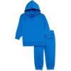 imageAmazon Essentials Unisex Kids and Toddlers Modern Sweat Set Pack of 2Bright Blue