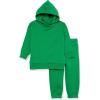 imageAmazon Essentials Unisex Kids and Toddlers Modern Sweat Set Pack of 2Green