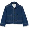imageAmazon Essentials Unisex Kids and Toddlers Relaxed Fit Denim Chore JacketDark Indigo Wash