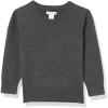 imageAmazon Essentials Unisex Kids and Toddlers Uniform Cotton VNeck SweaterCharcoal Heather