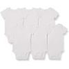 imageAmazon Essentials Unisex Toddlers and Babies ShortSleeve Bodysuits MultipacksWhite