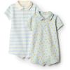 imageAmazon Essentials babyboys Short Sleeve RomperGiraffeStripe
