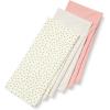 imageAmazon Essentials unisexbaby Swaddle BlanketsDusty RoseDotsStripe