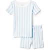 imageAmazon Essentials x Sofia Grainge Mommy and Me Short Sleeve Pajama SetPale Blue Bold Stripe
