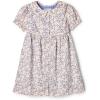 imageAmazon Essentials x Sofia Grainge Toddlers and Baby Girls Cotton Sateen Dress with CollarBlue Ivory Delicate Floral